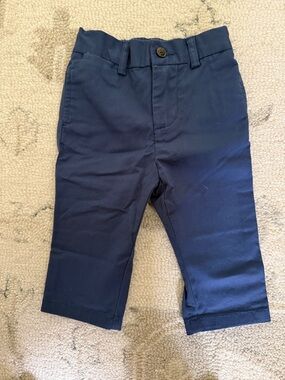 Ralph Lauren Baby Navy Chino Pants Size 9 Months